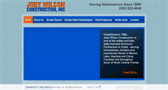 Desktop Screenshot of jodywilsonconstruction.com