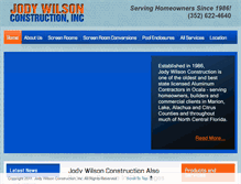 Tablet Screenshot of jodywilsonconstruction.com